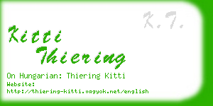 kitti thiering business card
